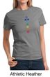 Ladies Yoga T-shirt 7 Colored Chakras Tee Shirt