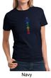 Ladies Yoga T-shirt 7 Colored Chakras Tee Shirt