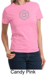 Ladies Yoga T-shirt Larger Sizes Swadhisthana Chakra Symbol Tee Shirt