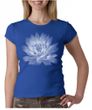 Ladies Yoga T-shirt Lotus Flower Crew Neck Shirt
