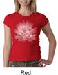 Ladies Yoga T-shirt Lotus Flower Crew Neck Shirt
