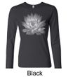 Ladies Yoga T-shirt Lotus Flower Long Sleeve Shirt