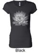 Ladies Yoga T-shirt Lotus Flower Longer Length Shirt