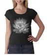 Ladies Yoga T-shirt Lotus Flower Scoop Neck Shirt