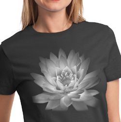 Ladies Yoga T-shirt Lotus Flower Shirt