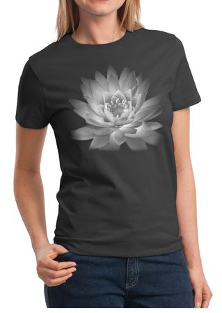Ladies Yoga T-shirt Lotus Flower Shirt