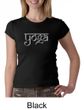 Ladies Yoga T-shirt Sanskrit Yoga Text Crew Neck Shirt