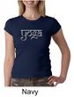 Ladies Yoga T-shirt Sanskrit Yoga Text Crew Neck Shirt
