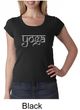 Ladies Yoga T-shirt Sanskrit Yoga Text Scoop Neck Shirt