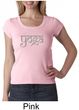 Ladies Yoga T-shirt Sanskrit Yoga Text Scoop Neck Shirt