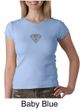 Ladies Yoga T-Shirt Super OM Small Print Crew Neck Shirt