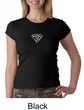Ladies Yoga T-Shirt Super OM Small Print Crew Neck Shirt