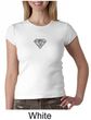 Ladies Yoga T-Shirt Super OM Small Print Crew Neck Shirt