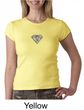Ladies Yoga T-Shirt Super OM Small Print Crew Neck Shirt