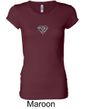 Ladies Yoga T-Shirt Super OM Small Print Longer Length Shirt