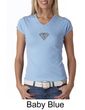 Ladies Yoga T-Shirt Super OM Small Print V-Neck Shirt