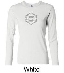 Ladies Yoga T-shirt Swadhisthana Chakra Symbol Long Sleeve Shirt
