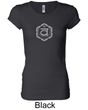 Ladies Yoga T-shirt Swadhisthana Chakra Symbol Longer Length Shirt