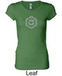 Ladies Yoga T-shirt Swadhisthana Chakra Symbol Longer Length Shirt