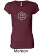 Ladies Yoga T-shirt Swadhisthana Chakra Symbol Longer Length Shirt
