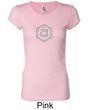 Ladies Yoga T-shirt Swadhisthana Chakra Symbol Longer Length Shirt