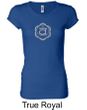 Ladies Yoga T-shirt Swadhisthana Chakra Symbol Longer Length Shirt