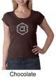 Ladies Yoga T-shirt Swadhisthana Chakra Symbol Scoop Neck Shirt