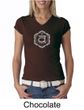 Ladies Yoga T-shirt Swadhisthana Chakra Symbol V-neck Shirt