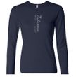 Ladies Yoga T-shirt Tadasana Mountain Pose Long Sleeve Shirt