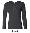 Ladies Yoga T-shirt Tadasana Mountain Pose Long Sleeve Shirt