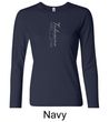 Ladies Yoga T-shirt Tadasana Mountain Pose Long Sleeve Shirt