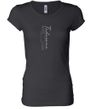 Ladies Yoga T-shirt Tadasana Mountain Pose Longer Length Shirt