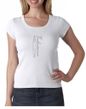 Ladies Yoga T-shirt Tadasana Mountain Pose Scoop Neck Shirt
