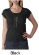 Ladies Yoga T-shirt Tadasana Mountain Pose Scoop Neck Shirt
