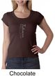 Ladies Yoga T-shirt Tadasana Mountain Pose Scoop Neck Shirt