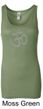 Ladies Yoga Tank - Aum Symbol Longer Length Tanktop