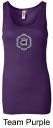 Ladies Yoga Tank Swadhisthana Chakra Symbol Longer Length Tanktop