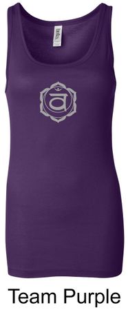 Ladies Yoga Tank Swadhisthana Chakra Symbol Longer Length Tanktop