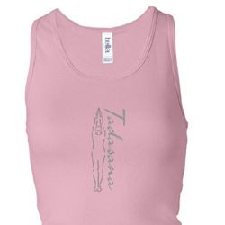 Ladies Yoga Tank Tadasana Mountain Pose Longer Length Racerback Tank