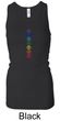 Ladies Yoga Tank Top 7 Colored Chakras Longer Length Racerback Tank