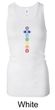 Ladies Yoga Tank Top 7 Colored Chakras Longer Length Racerback Tank