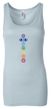 Ladies Yoga Tank Top 7 Colored Chakras Longer Length Tanktop