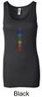 Ladies Yoga Tank Top 7 Colored Chakras Longer Length Tanktop