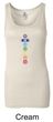 Ladies Yoga Tank Top 7 Colored Chakras Longer Length Tanktop