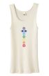 Ladies Yoga Tank Top 7 Colored Chakras Organic Tanktop