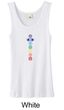 Ladies Yoga Tank Top 7 Colored Chakras Organic Tanktop