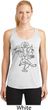 Ladies Yoga Tank Top Black Sketch Ganesha Dry Wicking Racerback