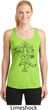 Ladies Yoga Tank Top Black Sketch Ganesha Dry Wicking Racerback