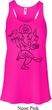 Ladies Yoga Tank Top Black Sketch Ganesha Flowy Racerback