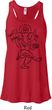 Ladies Yoga Tank Top Black Sketch Ganesha Flowy Racerback